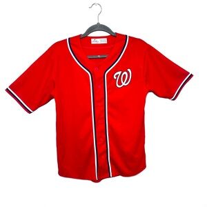 Washington Nationals MLB Genuine Merchandise Red  Baseball Jersey Size Youth XL